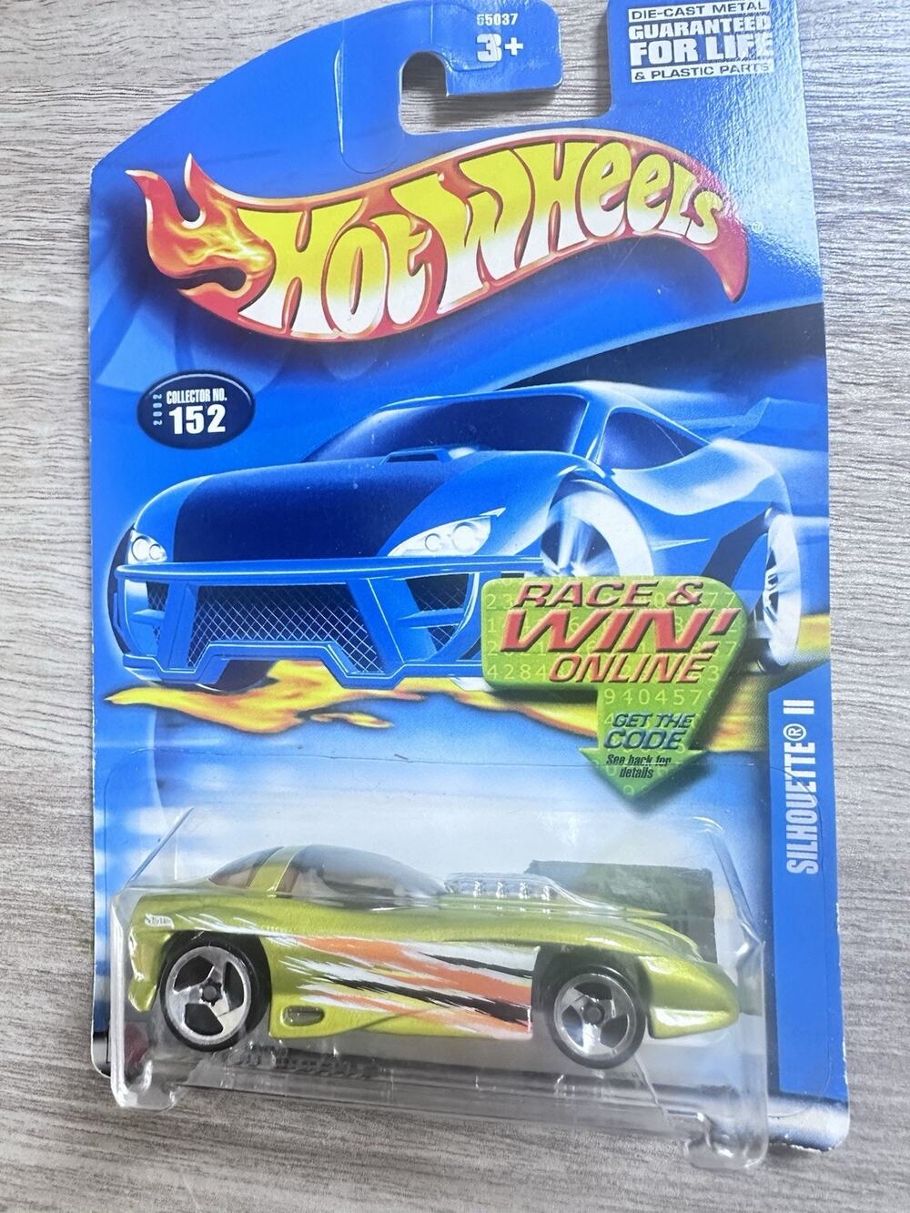 2002 Hot Wheels Mainline/Collector #152 SILHOUETTE II Antifreeze Green H49